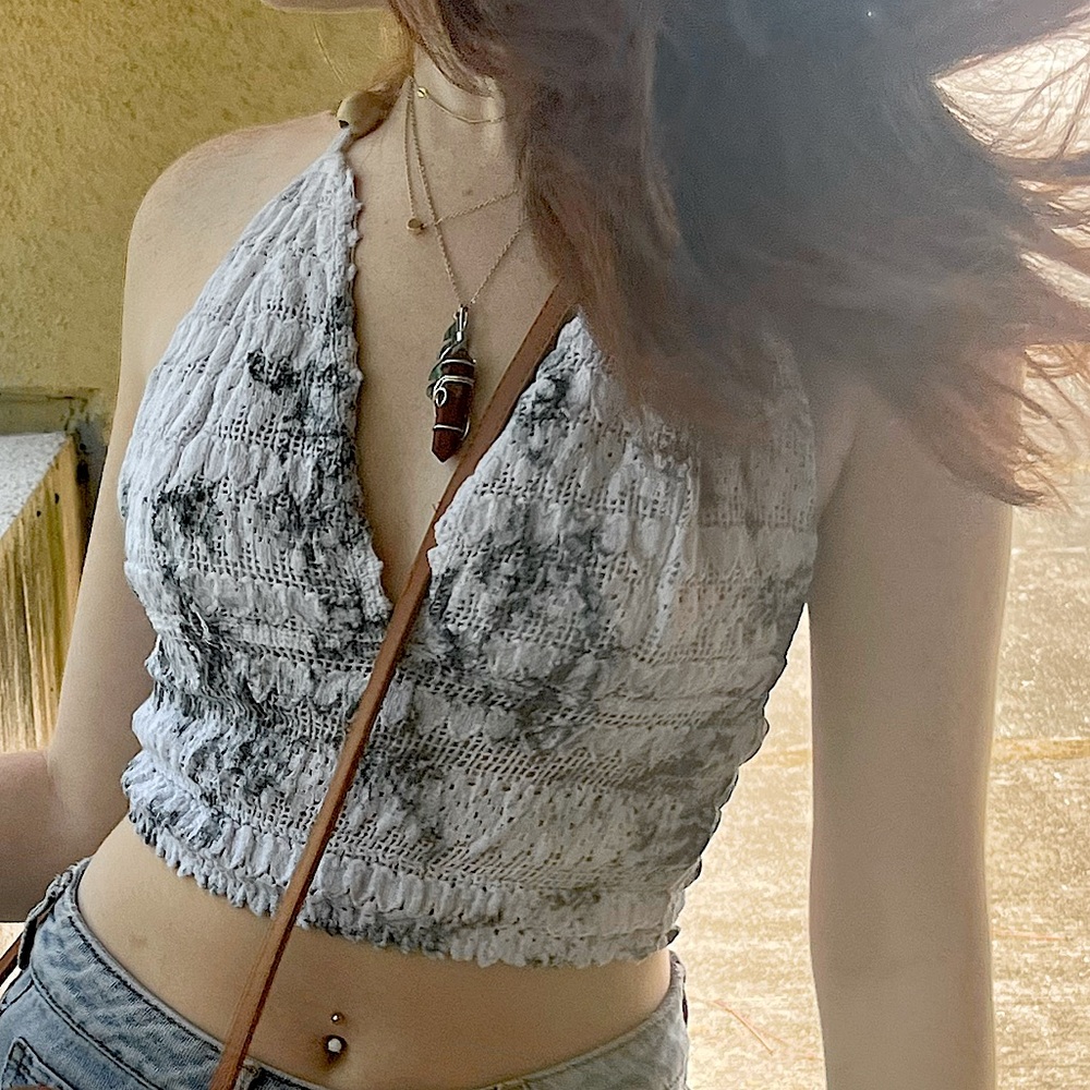 Tie-Dye Halter Top
